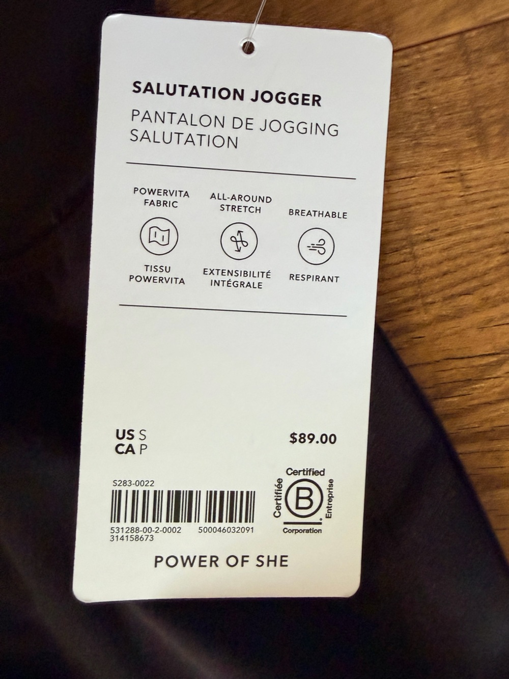 NWT Athleta Salutation High Rise Jogger Pants in Black - Women’s- Size Small - Picture 9 of 12